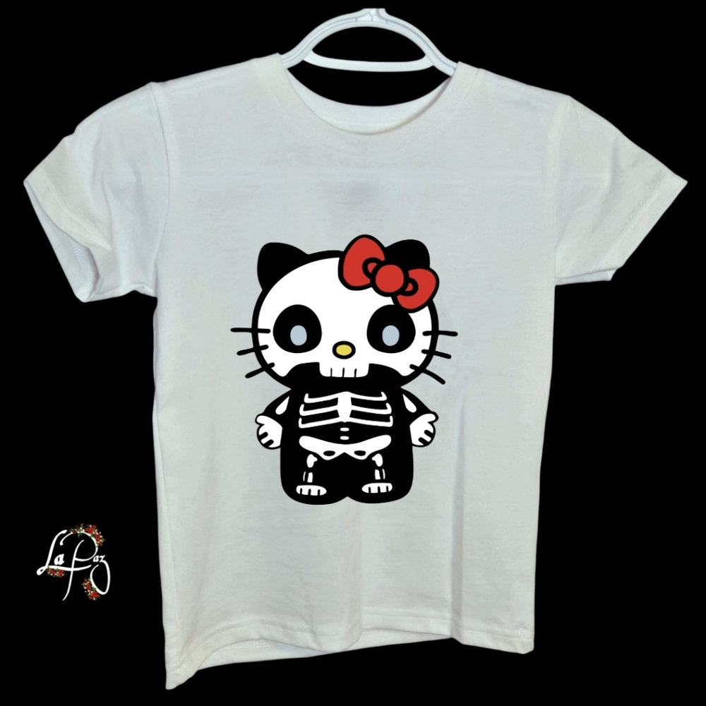 Kids Hello kitty skeleton shirt